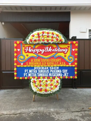 Papan Bunga Pernikahan genteng banyuwangi