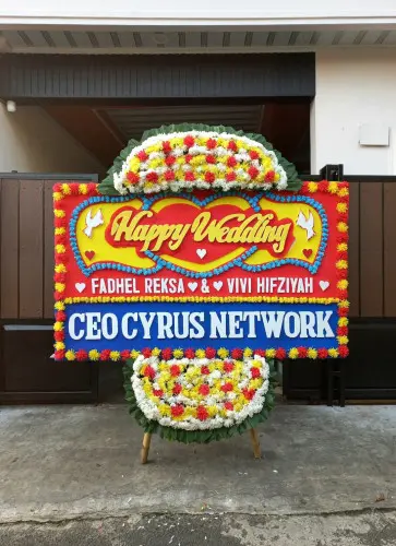 Papan Bunga Pernikahan genteng banyuwangi